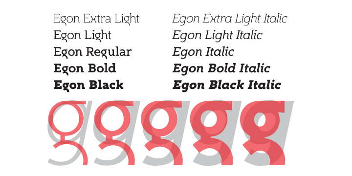 Example font Egon #2